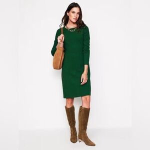 Boden Ellen Ottoman Shift Dress Pine